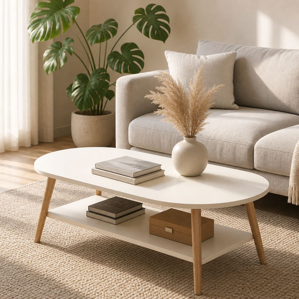 Simple Coffee Table for Small Apartment Living Room