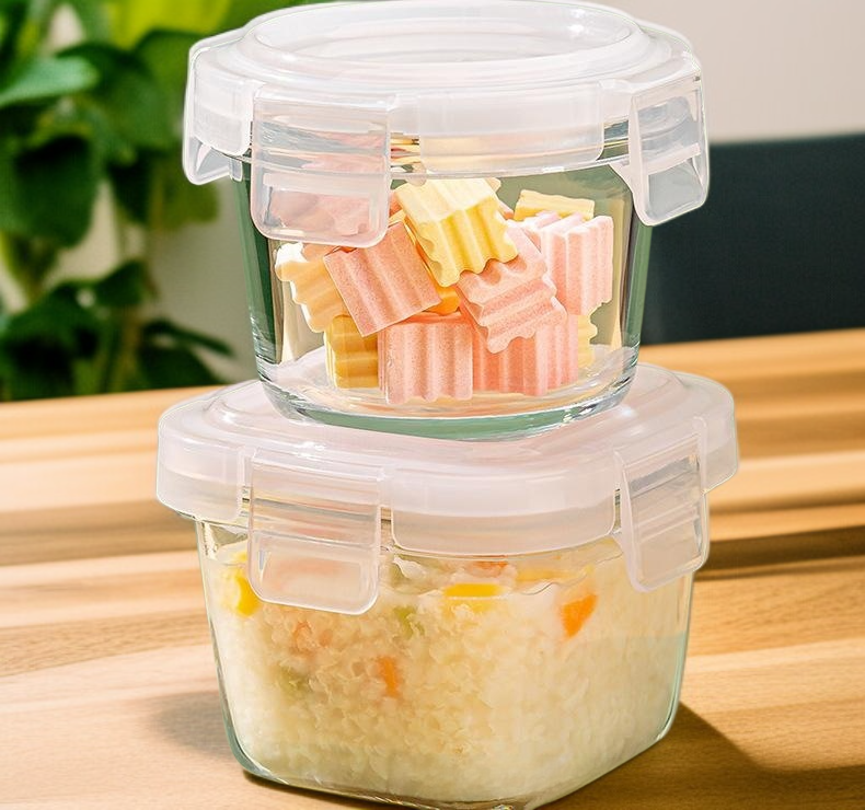 오븐에 들어가는 내열 유리 도시락