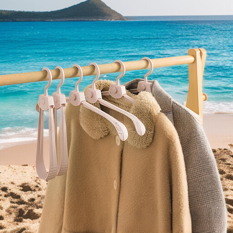 다용도 가정용 헴 신축 건조대 간편 행거 여행 출장 게으름뱅이 접이식 옷걸이 베란다 옷걸이