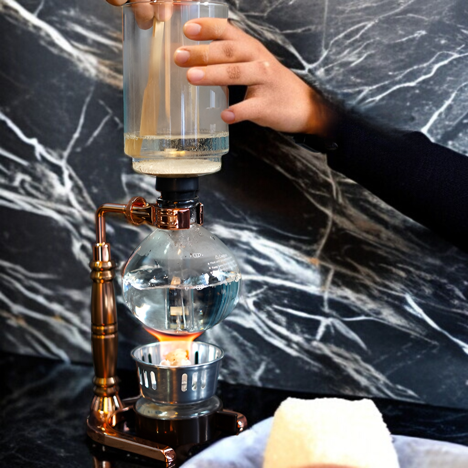 사이펀 커피 주전자 분해 및 세척 방법