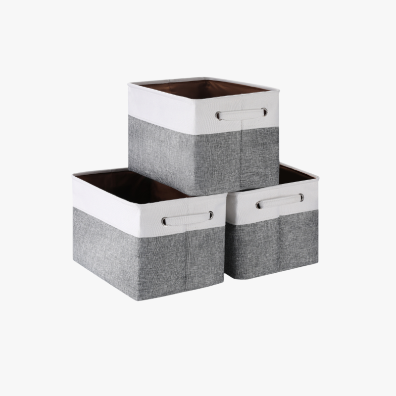 Cotton Linen Clothes Foldable Organizer Box