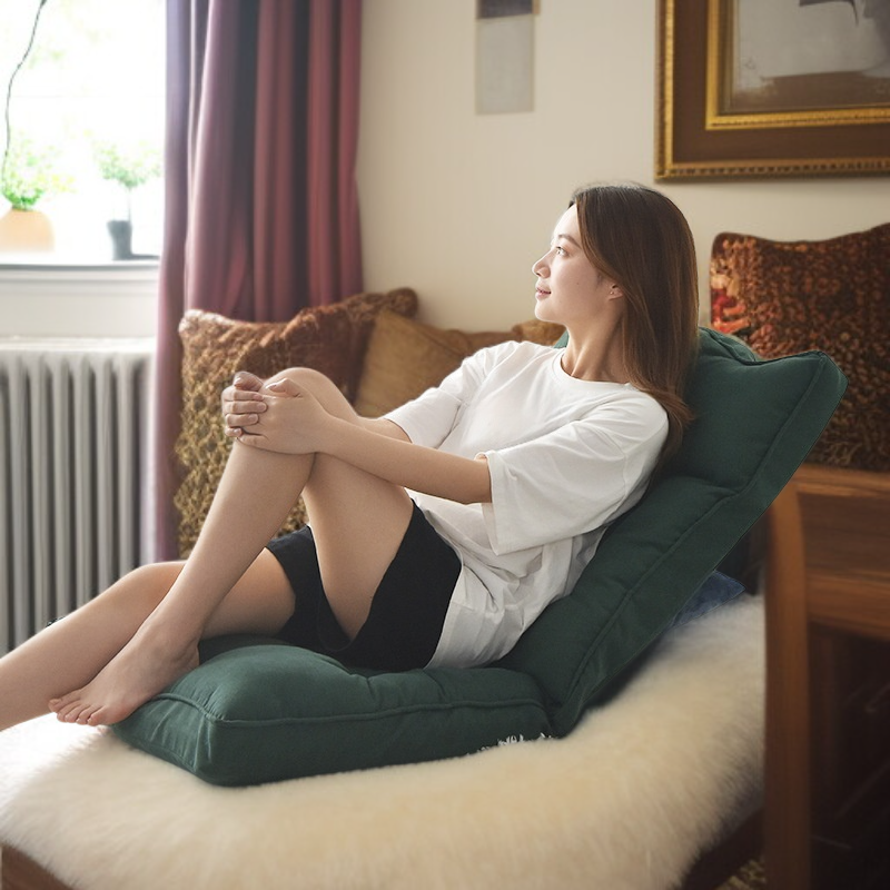 Składana leniwa sofa z wysokim oparciem