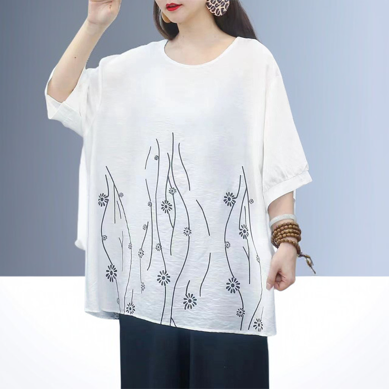 日常使いに便利なレディースコットンリネンTシャツ