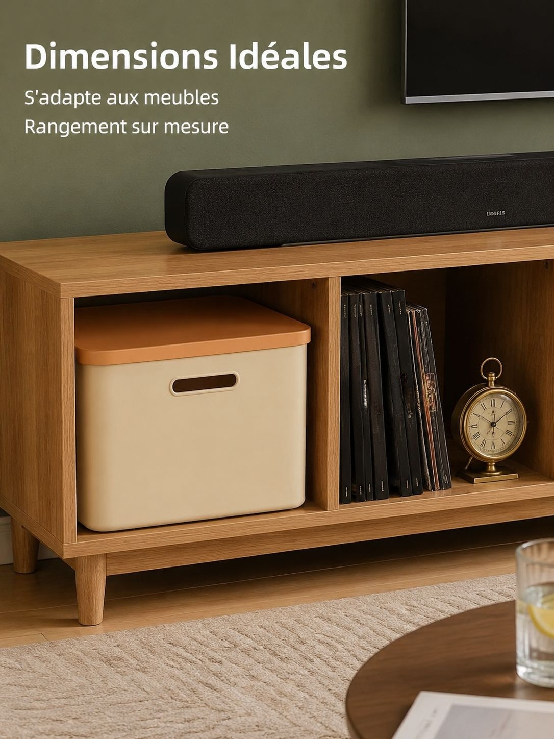 Boîte de rangement pour objets divers avec couvercle
