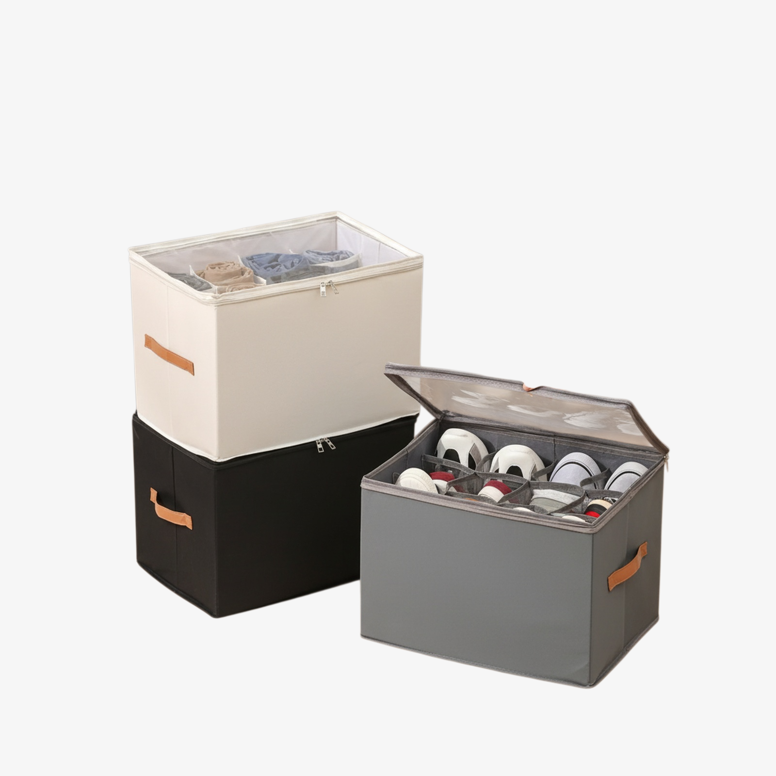 Boîte de rangement pliable pour chaussures, grande capacité, anti-poussière