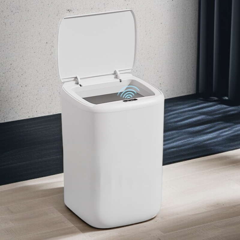 거실 휴지통 전자동 충전 감지 비접촉 휴지통 화장실 발차기 휴지통