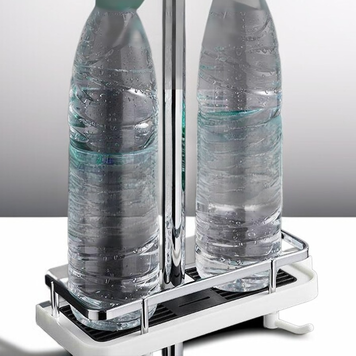 แท่นวางสินค้าแบบยกได้สำหรับห้องน้ำ