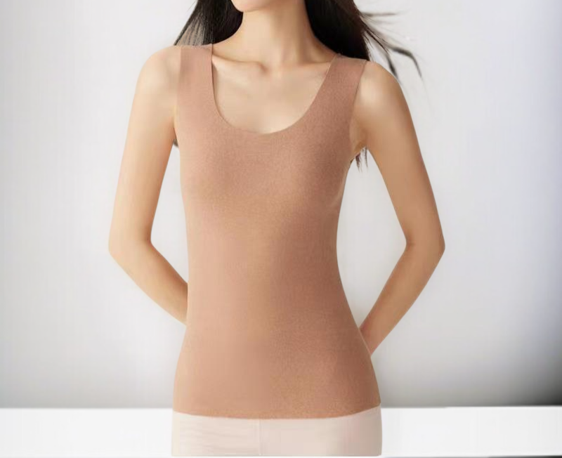 雙面磨絨保暖背心布料細節