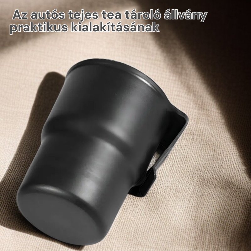 Autós tejes tea tároló állvány, kényelmes pohártartó