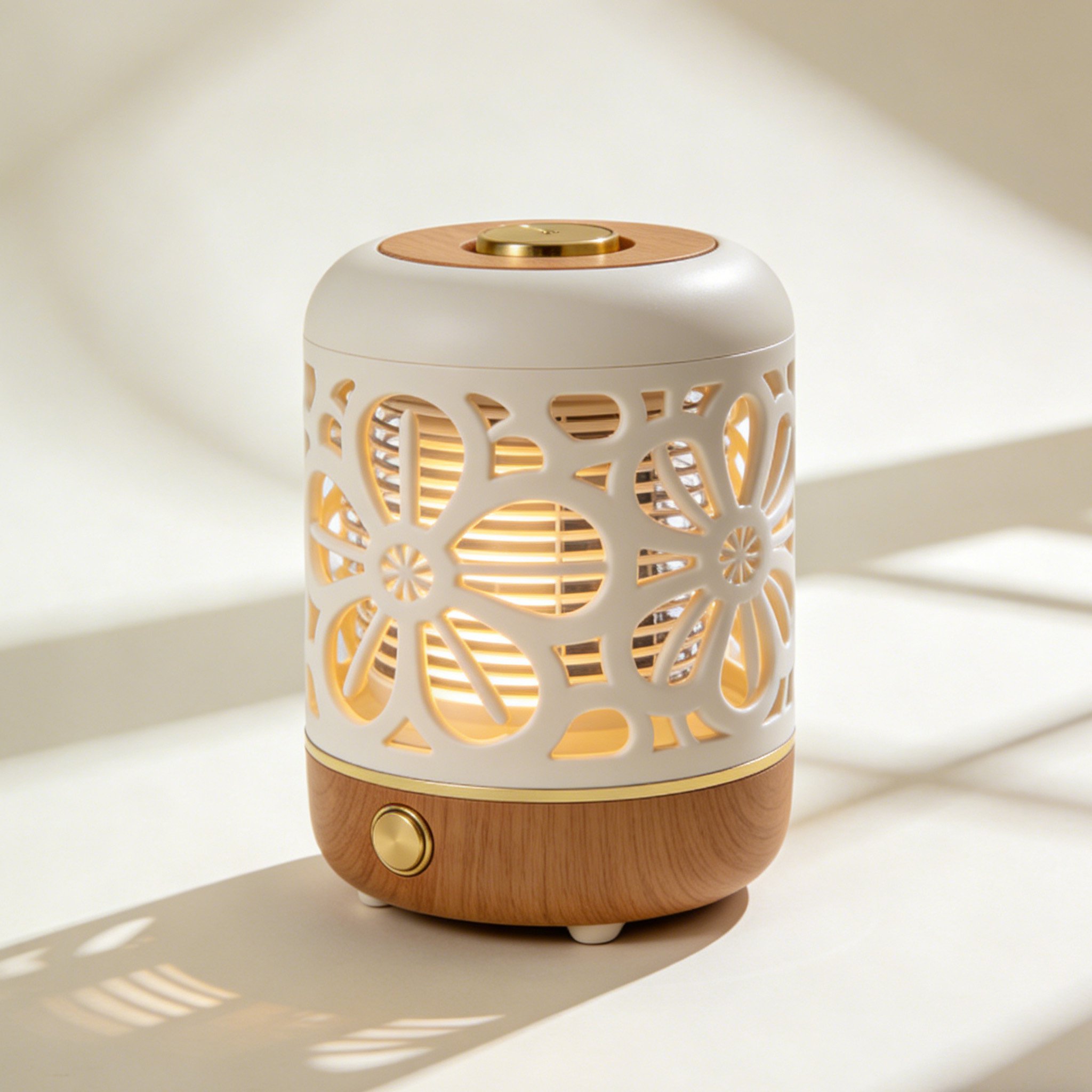 책상 위에 놓인 소형 히터