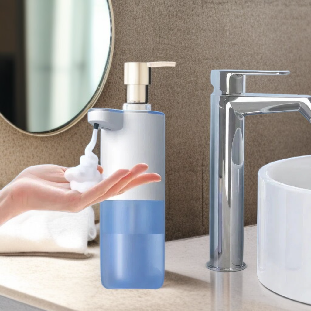 Distributeur de savon moussant intelligent à capteur, rechargeable, pour table ou mur