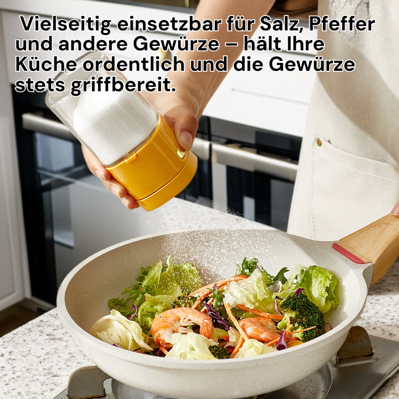 Feuchtigkeitsdichter Glas-Salzstreuer Gewürzdose