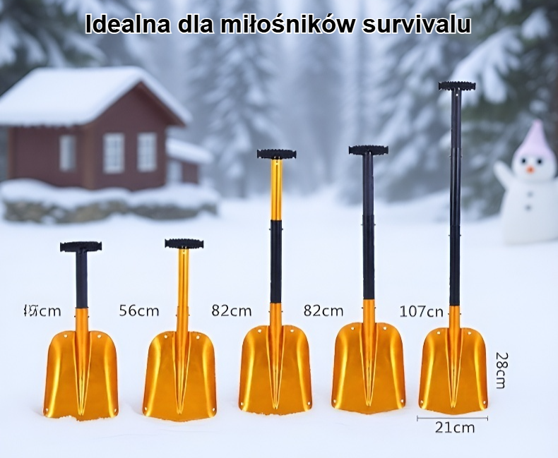 Łopata survivalowa z funkcją składania