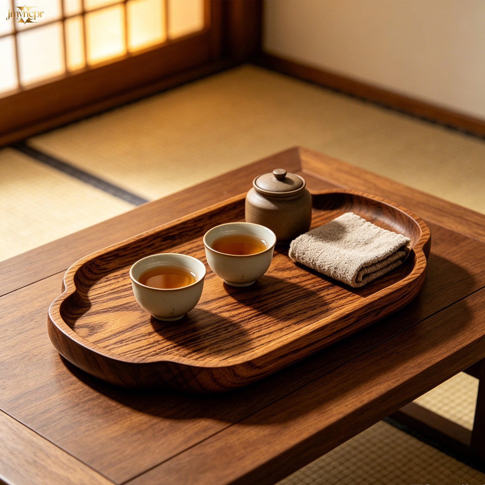 Walnut trays (5 pieces)