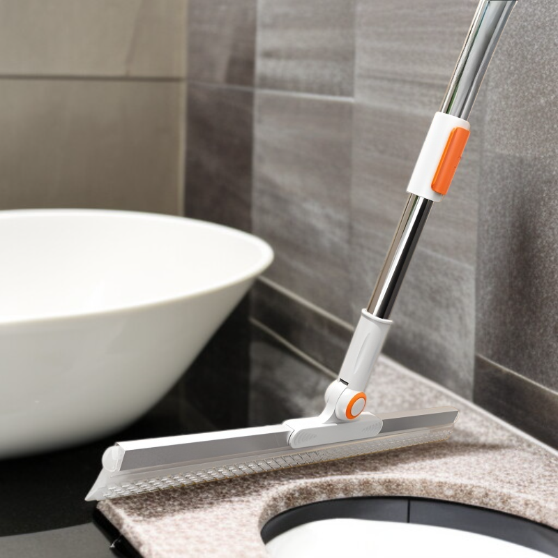 업그레이드 쿼드원 빗질 물마술 빗질 유리 바닥 와이퍼 실리콘 바닥 와이퍼 양면 볼록 가정용 화장실 빗질