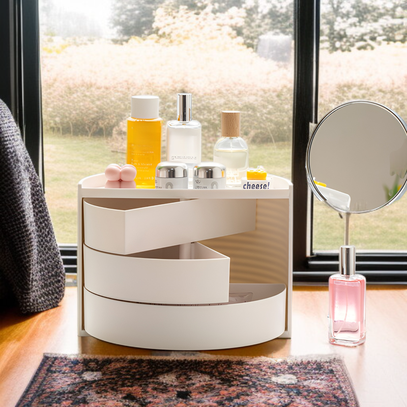 Organizador de maquillaje 360 grados en tocador