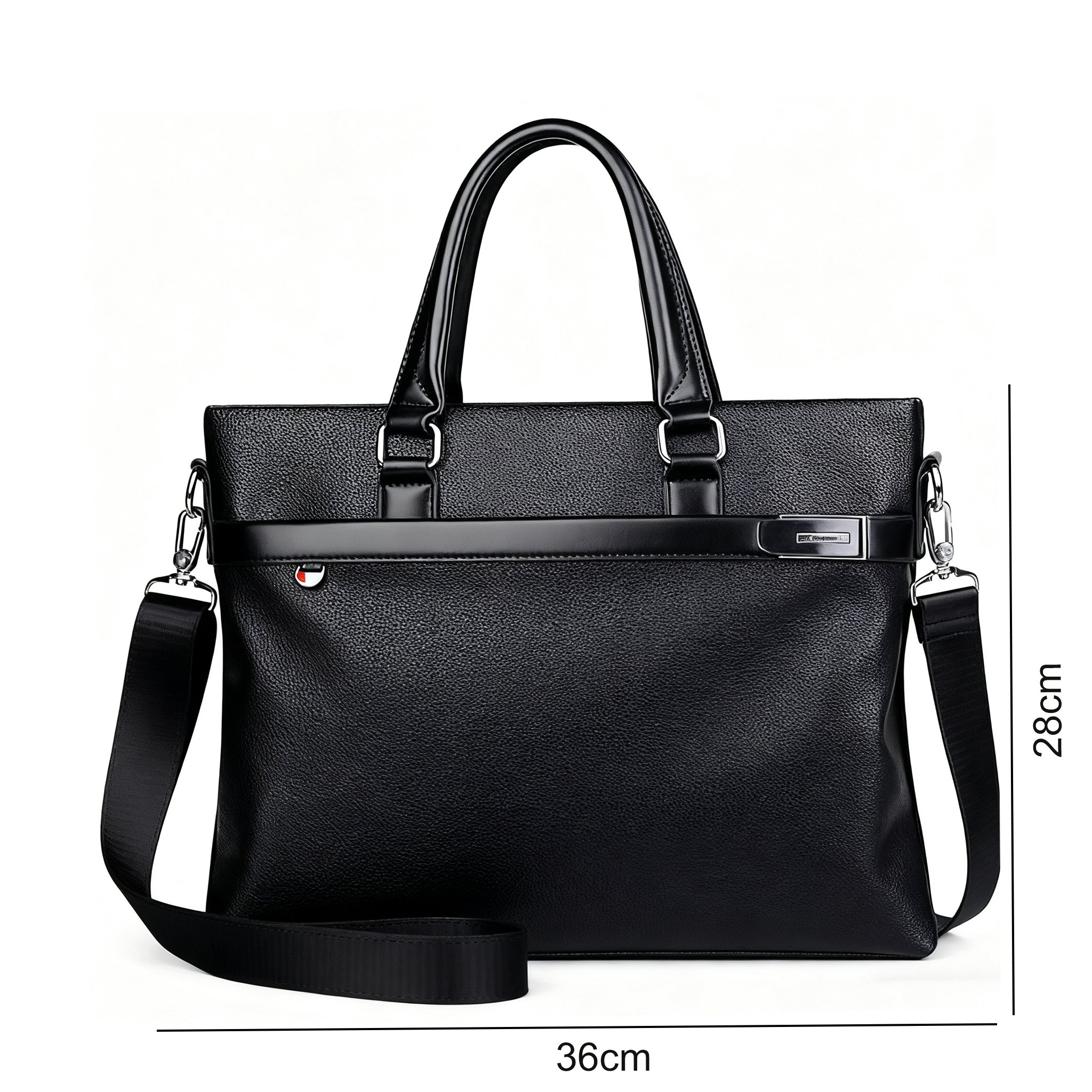 Kožená aktovka – pohled zepředu