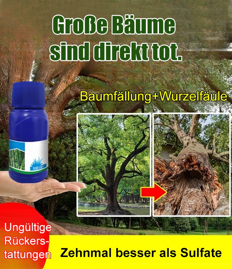 [Geld-zurück-Garantie] Profi-Wurzelvernichter Extra Stark | Entfernt Bäume, Bambus und Unkraut 