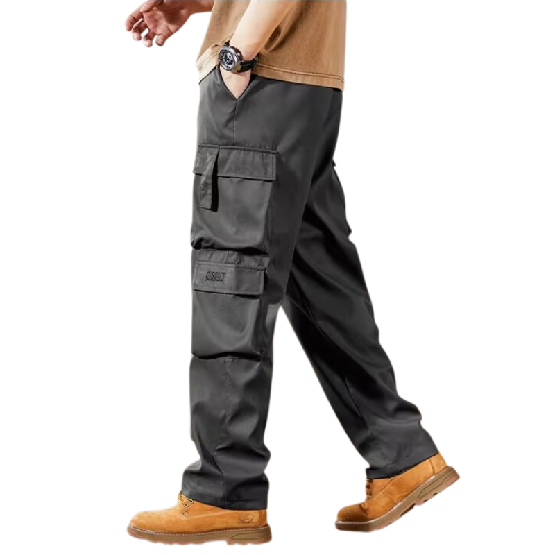 남자 빅사이즈 와이드 일자 카고 팬츠 남 가을 내마모 멀티 포켓 빈티지 카고 팬츠