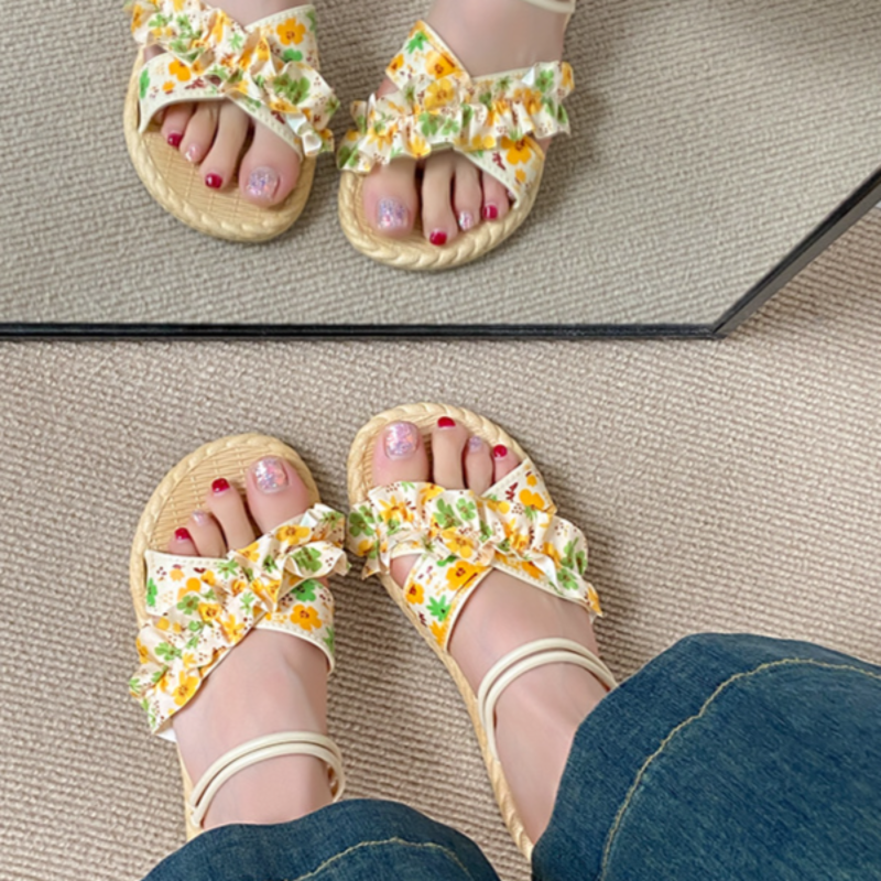 Floral Home Slippers