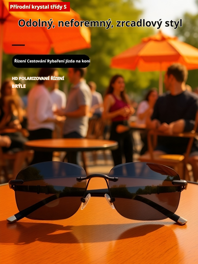 Bezrámové ochranné brýle s křišťálovým efektem