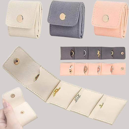 กระเป๋าเก็บเครื่องประดับและเครื่องประดับ ถุงเก็บของ การท่องเที่ยว แบ่งส่วน แบบพกพา