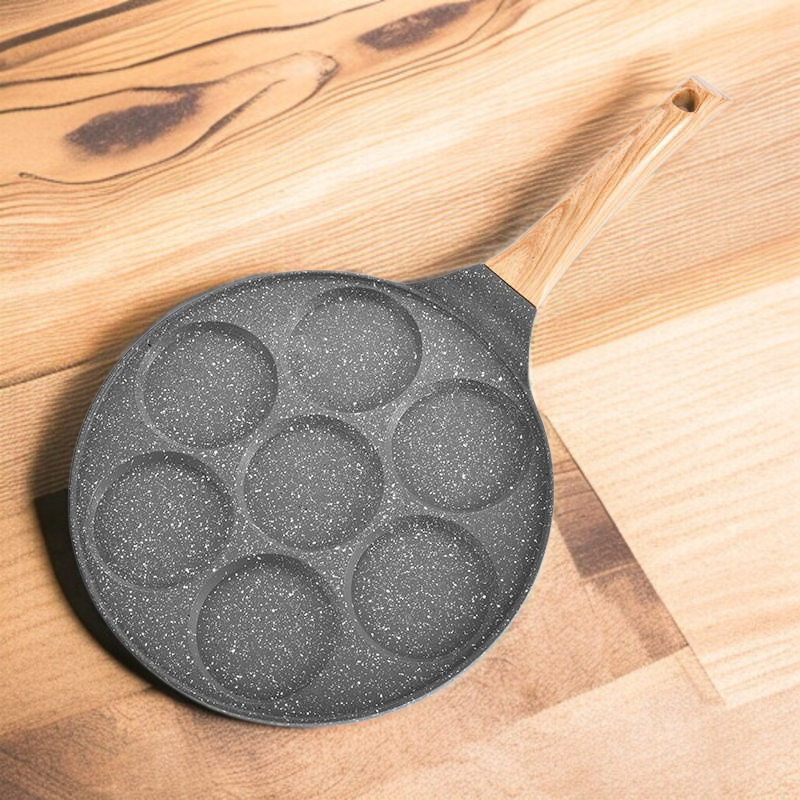 Cartoon Seven-hole Frying Pan Baby Food Non-stick Pan