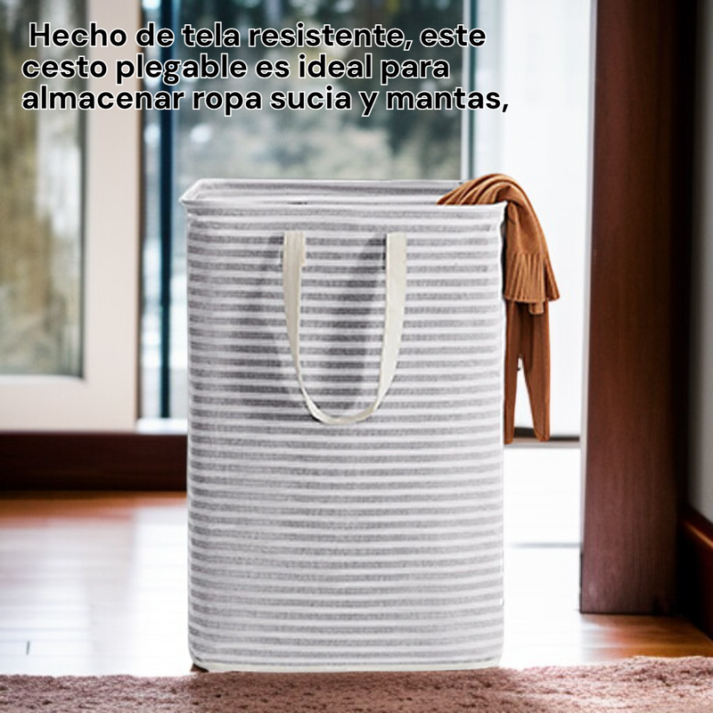 Bolsa plegable de tela para ropa y mantas sucias