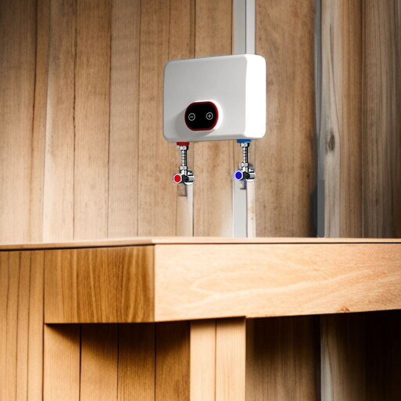 Termotanque eléctrico sin depósito para cocina, calentamiento rápido, diseño compacto