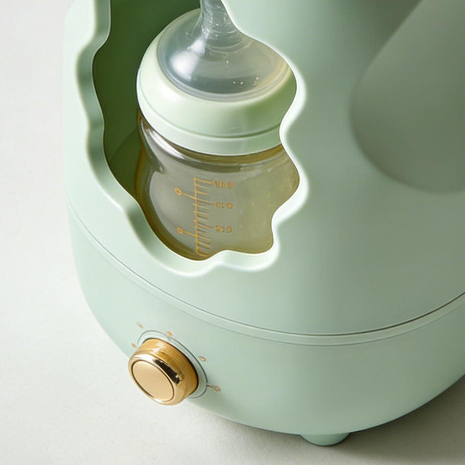 哺乳瓶消毒器の使用シーン