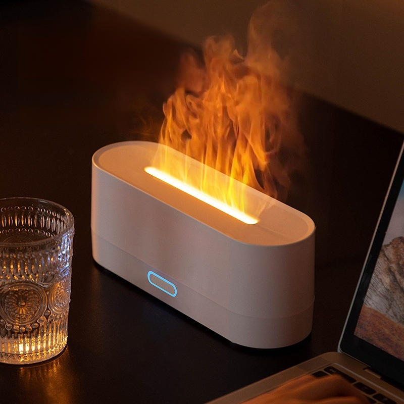 Humidifier small ultrasonic type 160ml humidifier table aroma diffuser USB power supply flame fashio