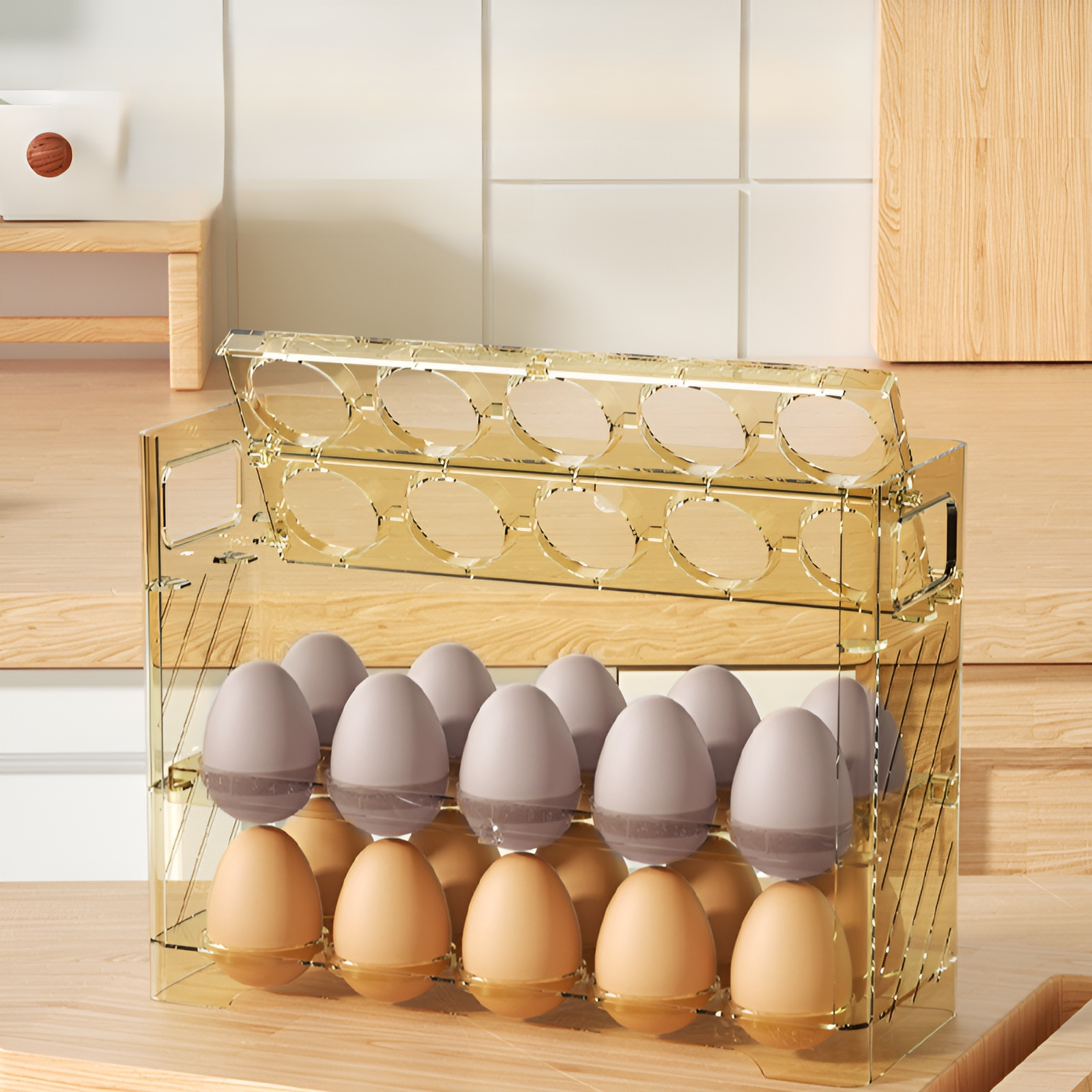 Layered Egg Tray for Fridge