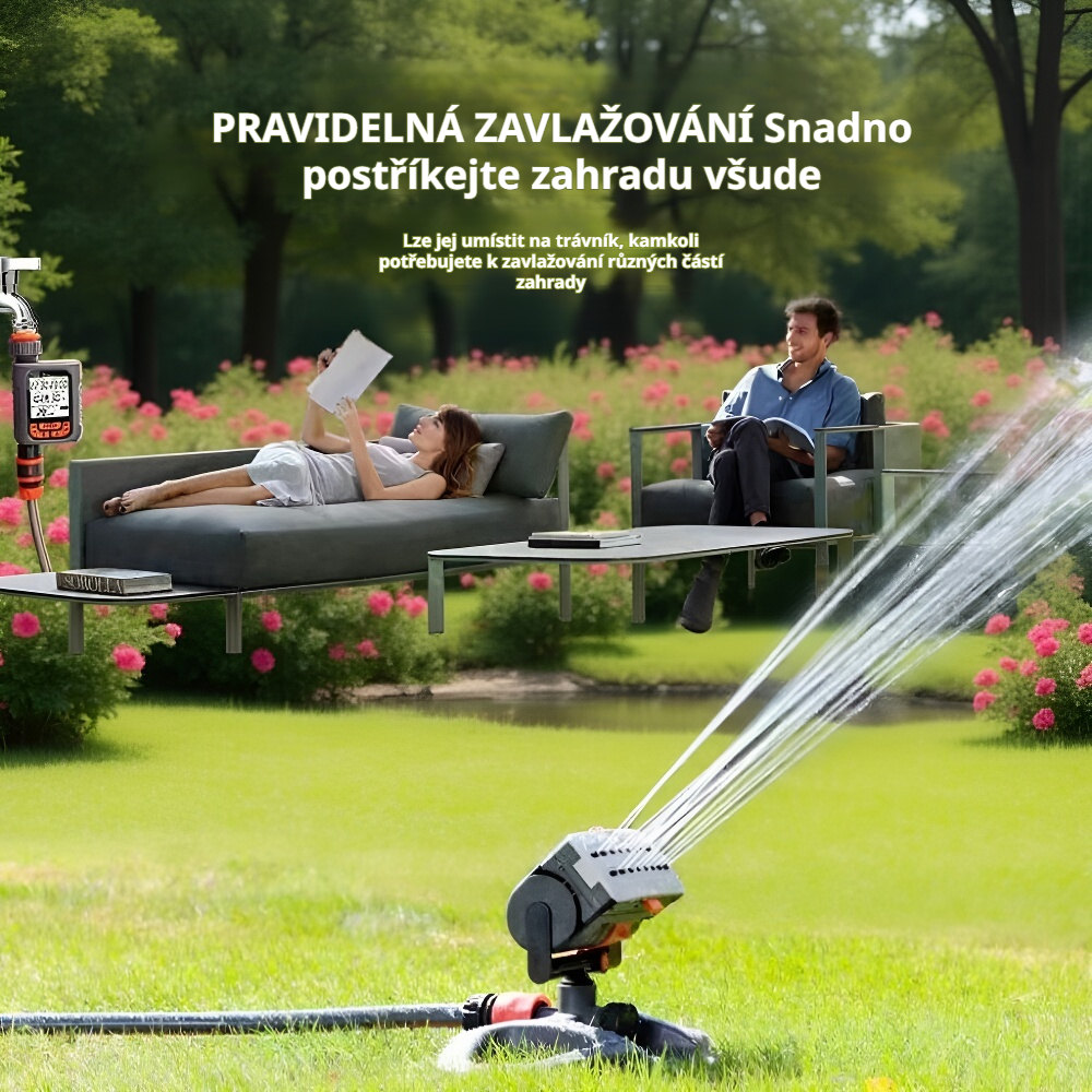 Zahradní postřikovač na zalévání květin