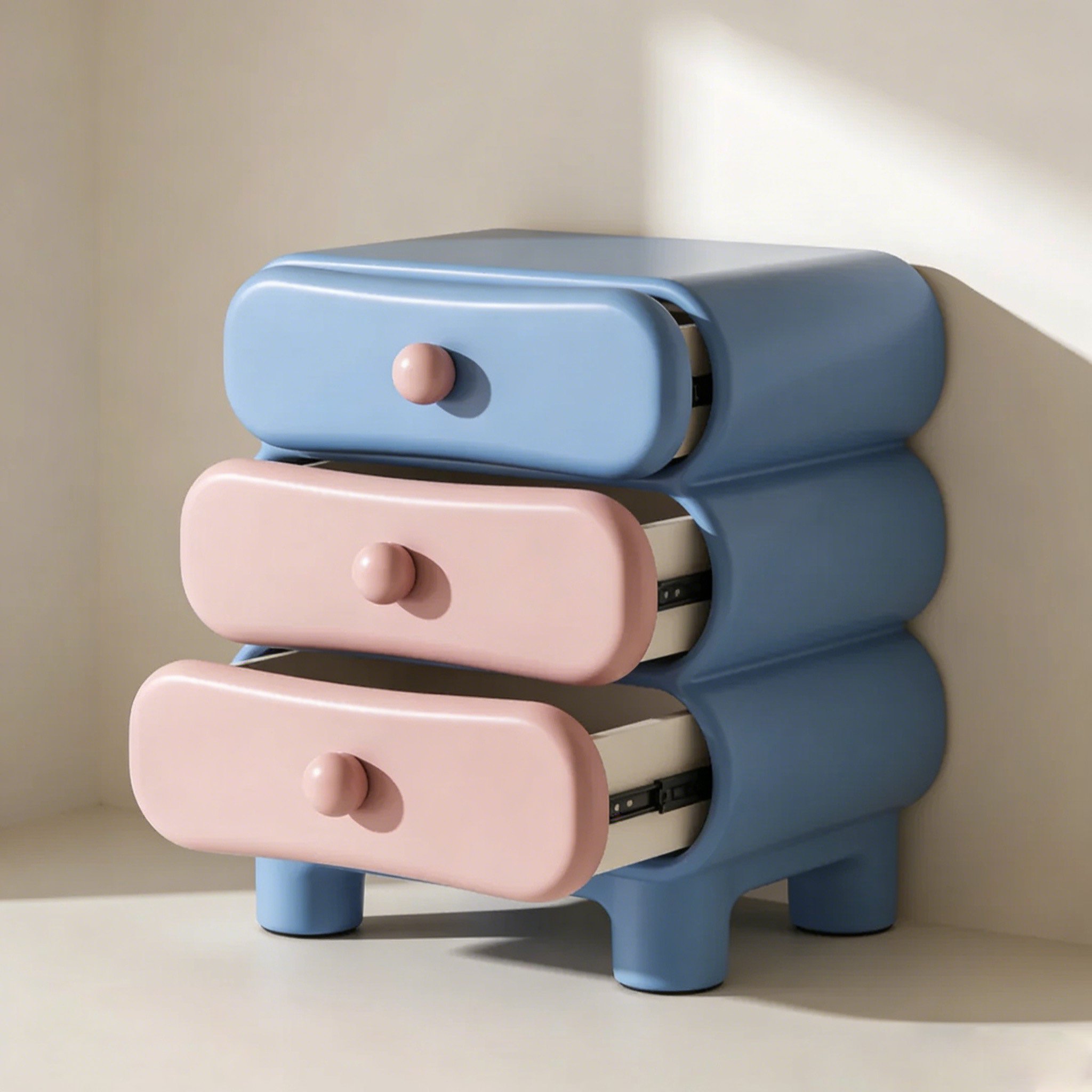 다기능 수납 침대 옆장