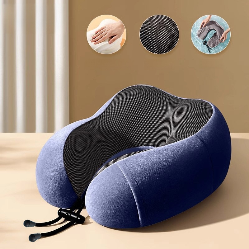 Portable Travel Memory Foam Neck Pillow