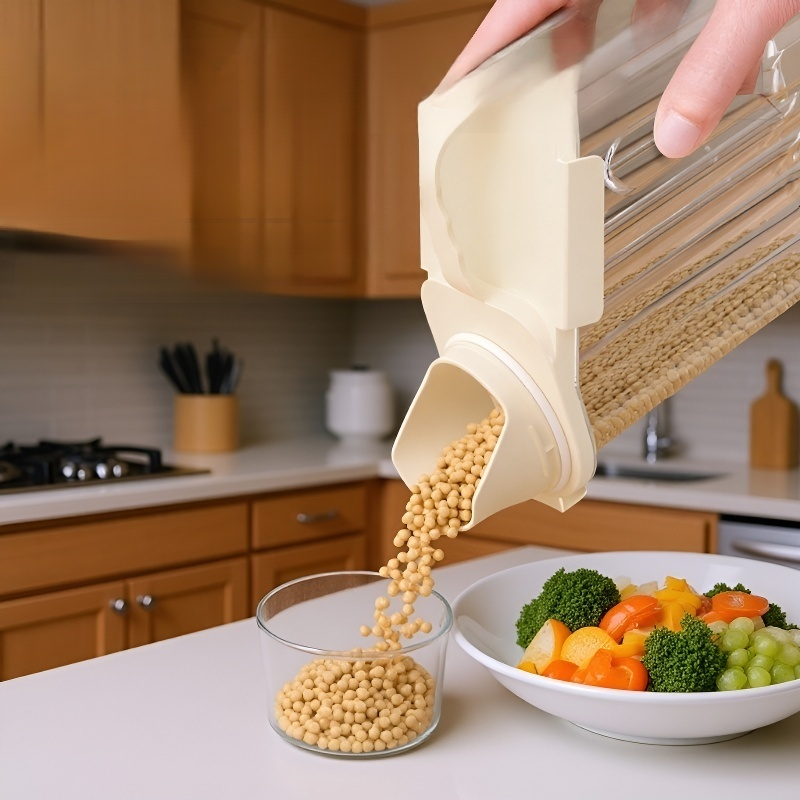 음식물을 신선하게 보관 중인 대용량 용기