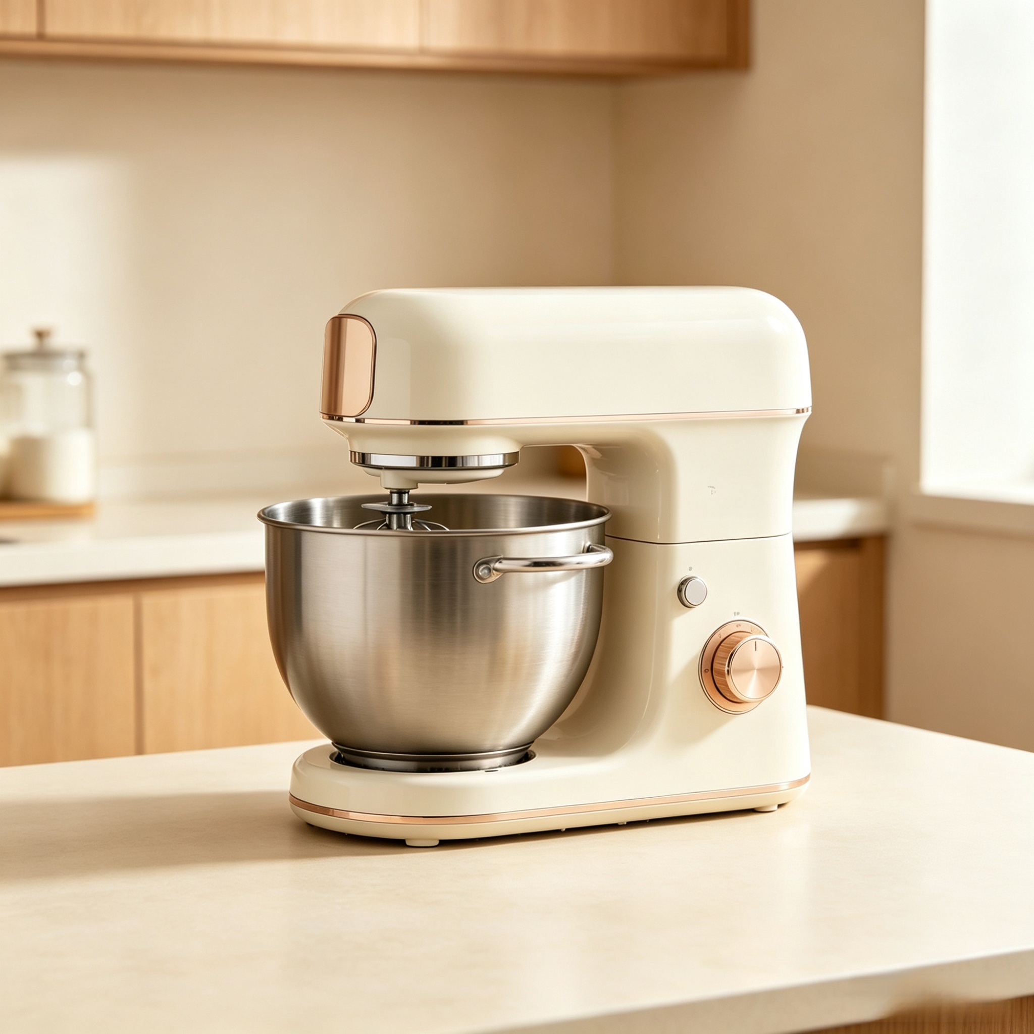 Baking stand mixer with multiple speeds