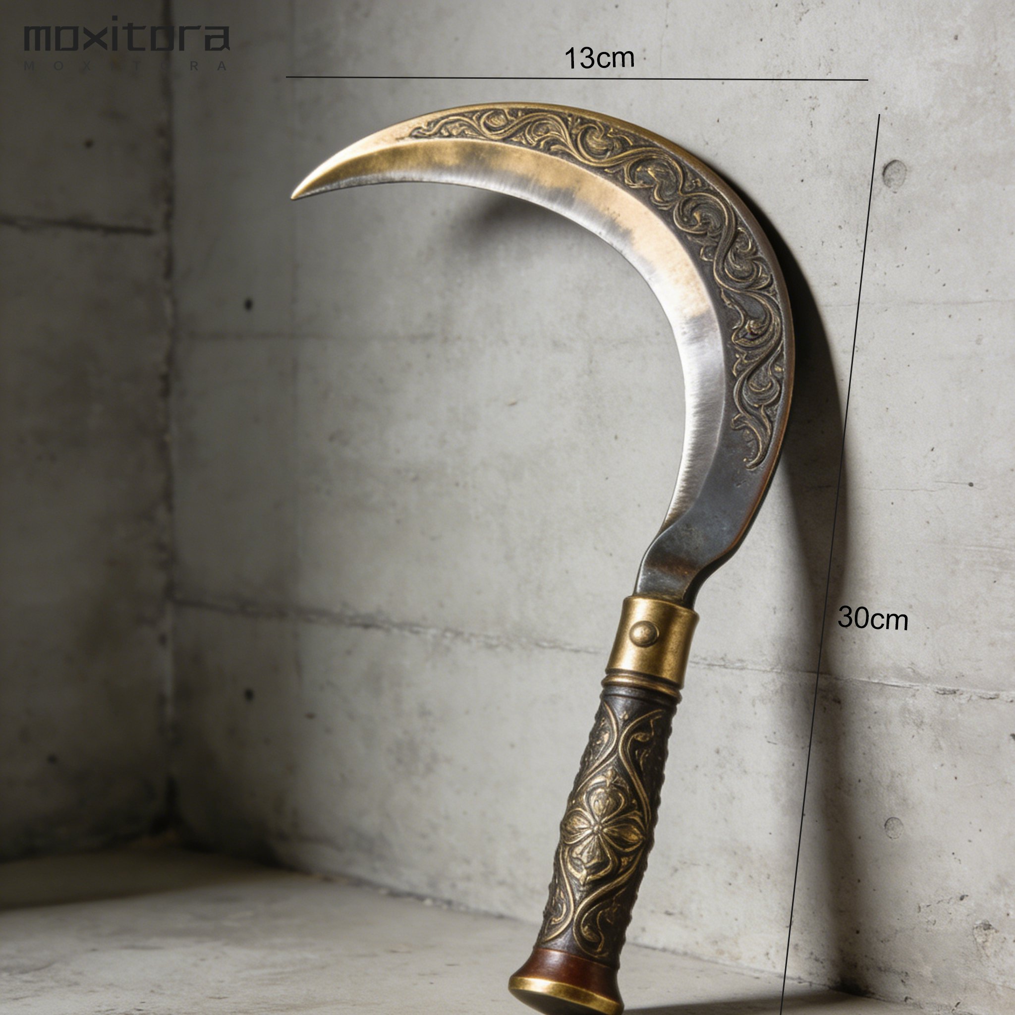 Gabonavágó kés fa nyéllel