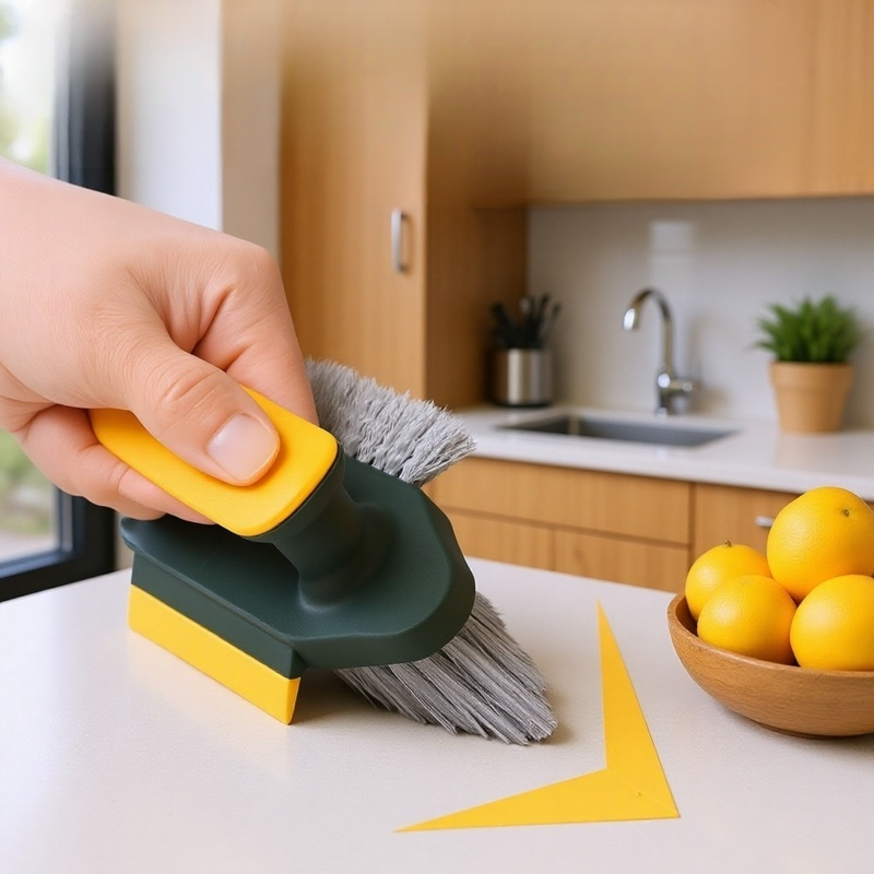 Multi-purpose brush for bathroom, toilet, and entrance