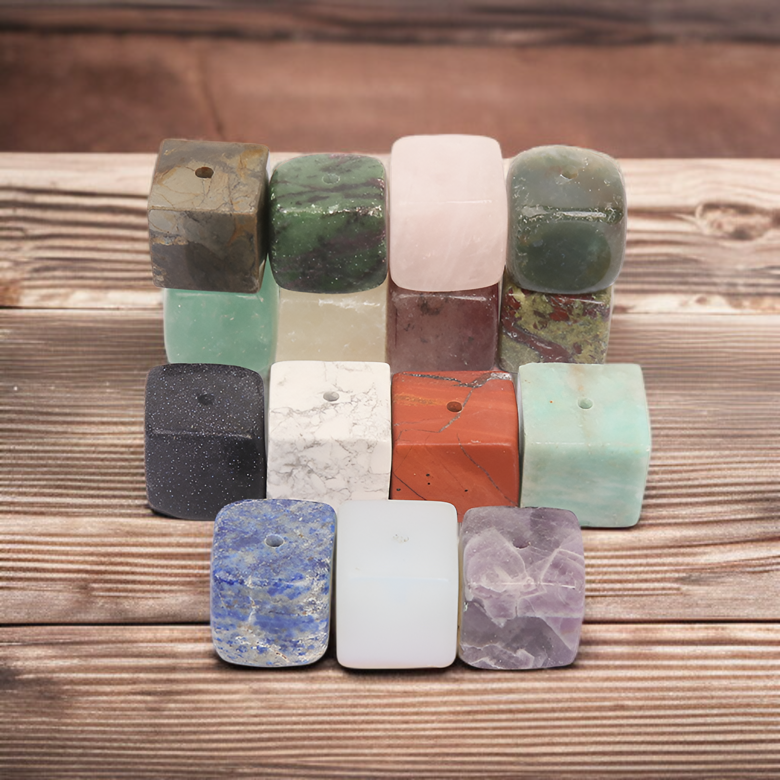 천연 수정 네모난 선향 받침대 향로