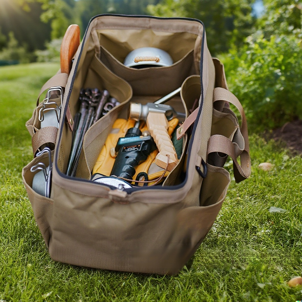 Heavy-duty accessory sorting bag for professionals