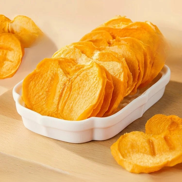 Knusprige Kaki-Chips – Frischer Snack