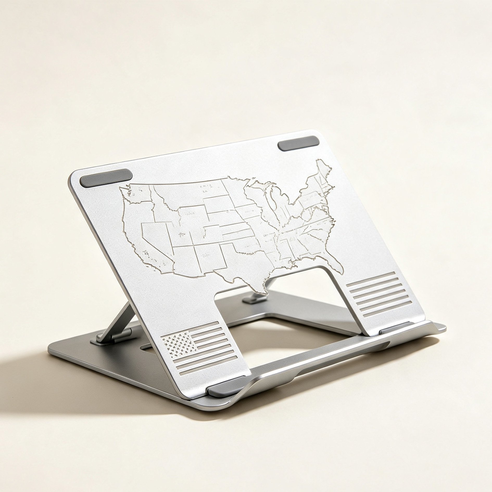 Aluminum alloy US map laptop stand