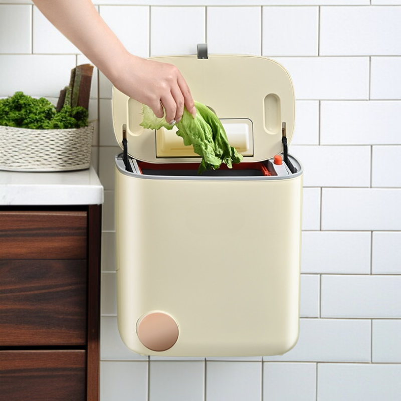 Küchenspezial Wandmülleimer mit Deckel