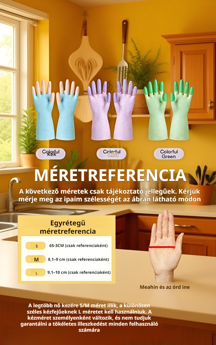 Tartós kesztyű konyhai munkához