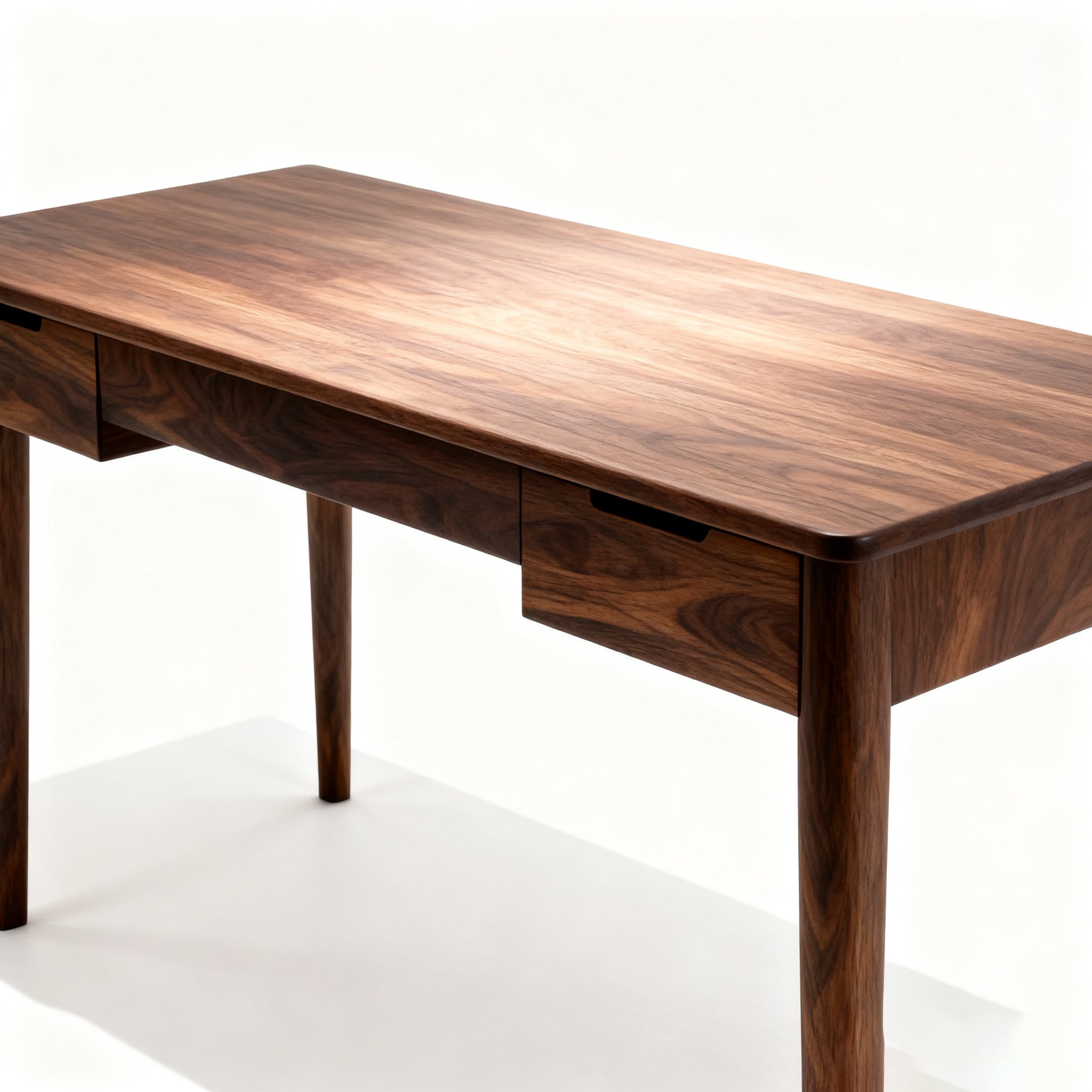 내추럴 원목 공부 책상 전체 모습