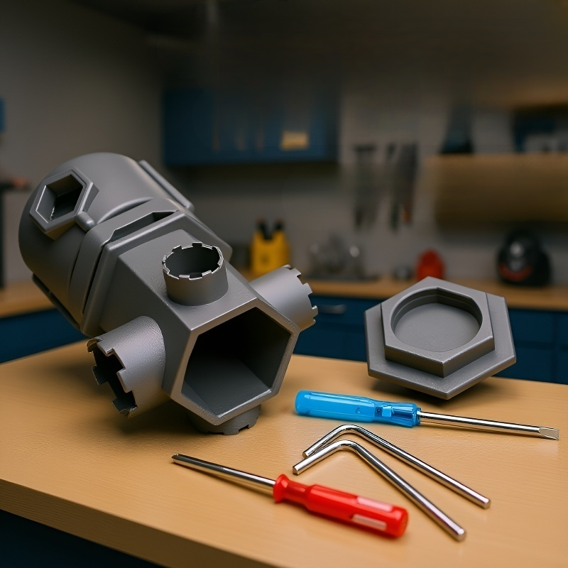 수도꼭지정비전용멀티렌치면대야수도꼭지설치탈착공구화장실노즐정비공구