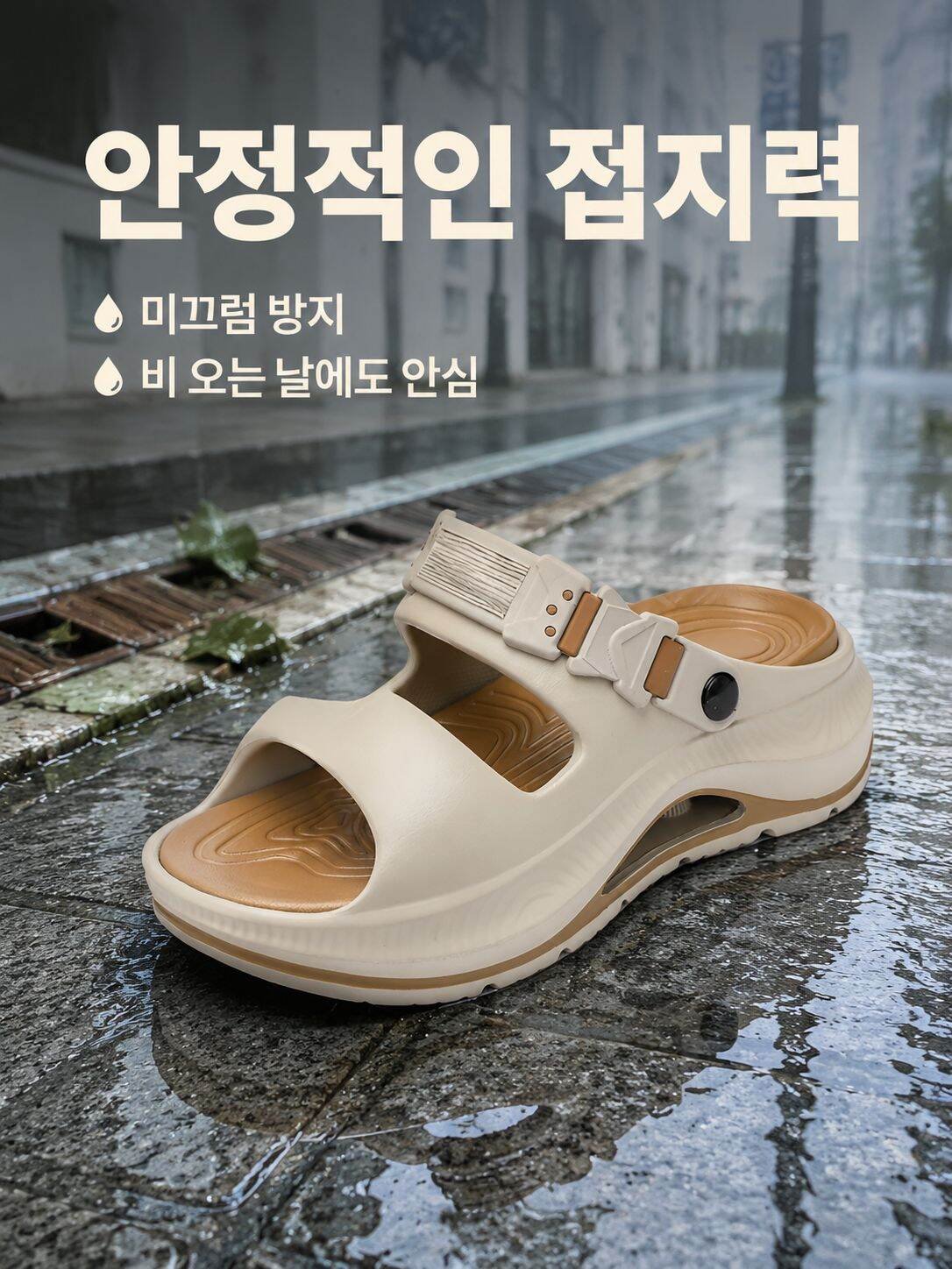 편안한 착화감의 남성용 슬리퍼