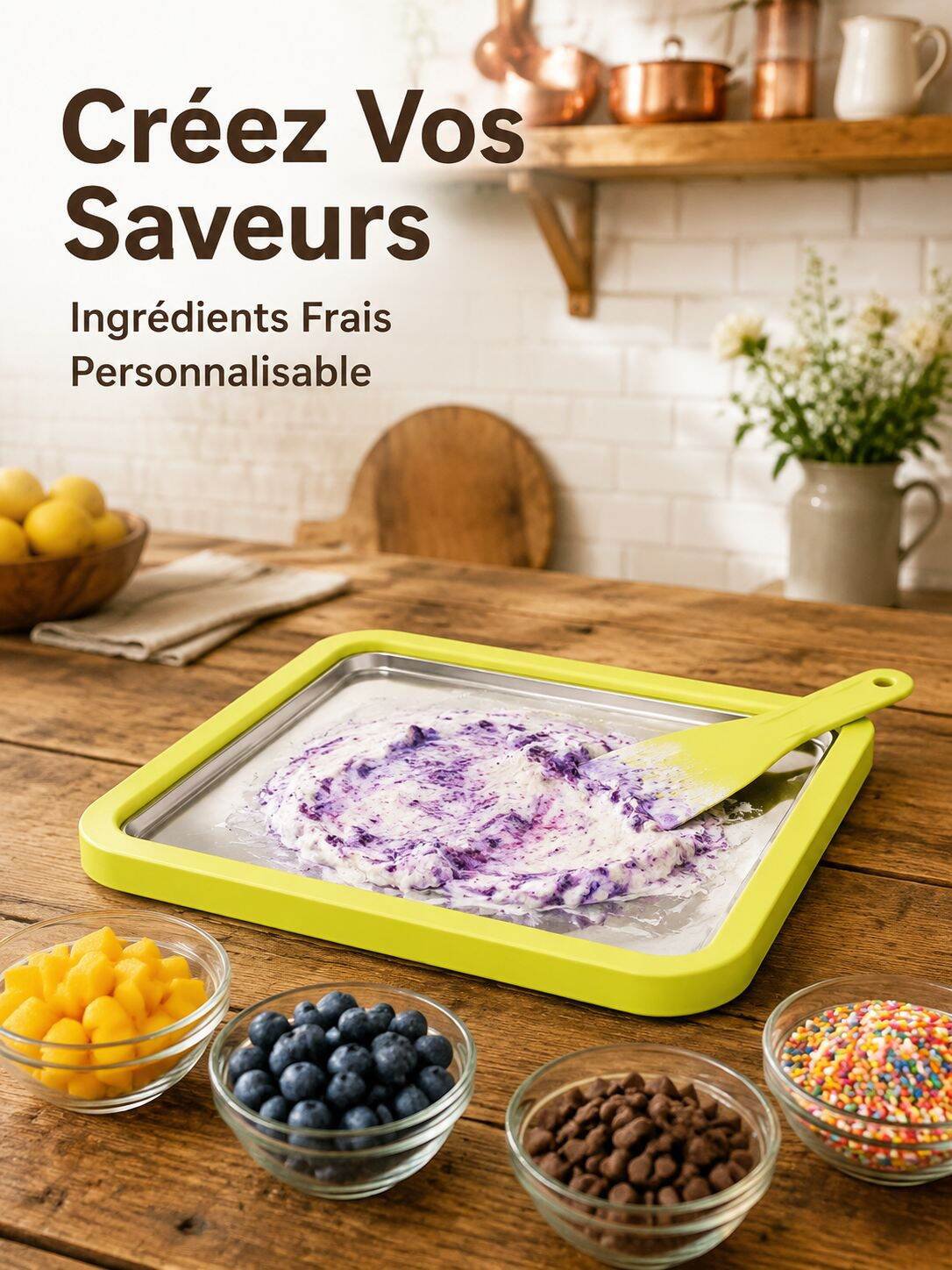 Plaque à glace roulée maison, faites facilement vos propres glaces