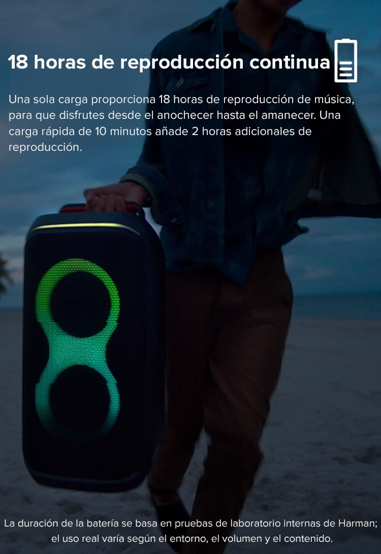  Altavoz Bluetooth portátil con micrófono incorporado y bajos potentes